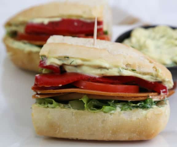 Veggie Deli Hero Sandwiches