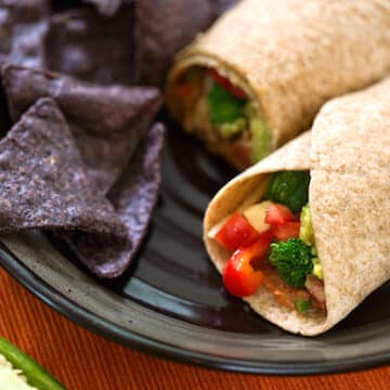 bountiful vegetable burritos