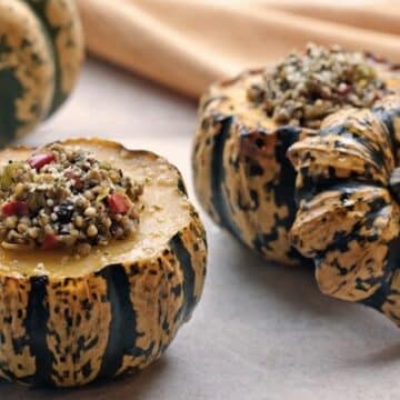 kasha-stuffed-squash by leslie cerier