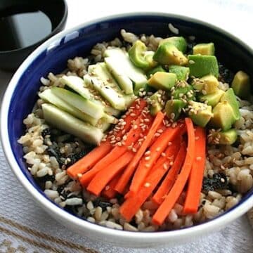 Veggie Sushi Rice Bowl