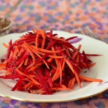 Grated Beet and Carrot salad
