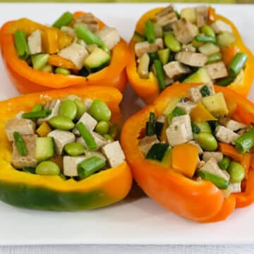 Tofu and Edamame Chopped Salad