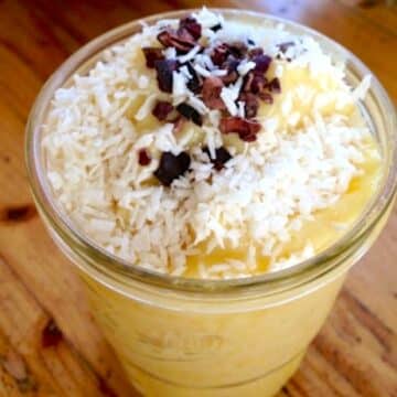 Frozen vegan pineapple crush