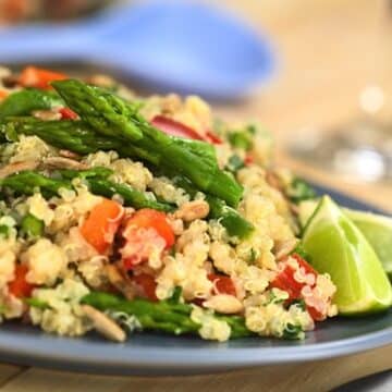 Quinoa and asparagus salad