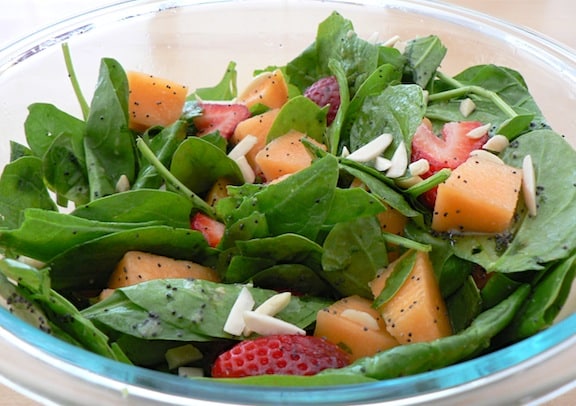 Fruity Spinach Salad from Stellar Vegan Salads by Sharon Discorfano