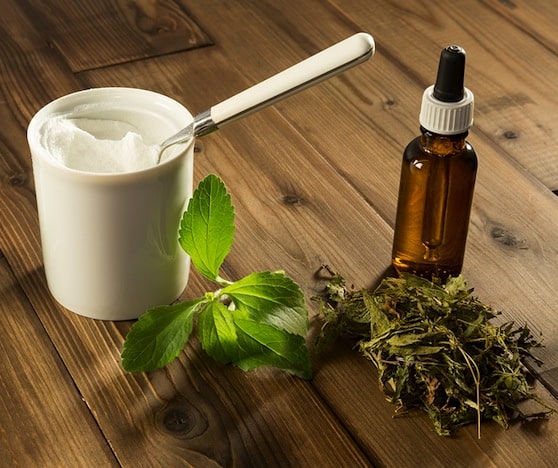 Stevia leaf, powder, and liquid