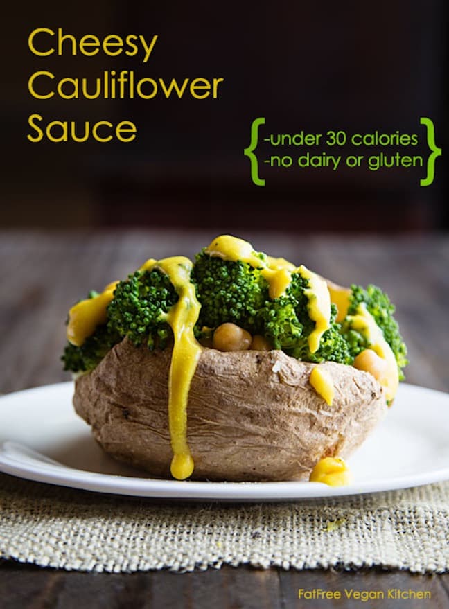 Cheesy Cauliflower Sauce Cheesy Cauliflower Sauce Susan Voisin of FatFreeVegan.com