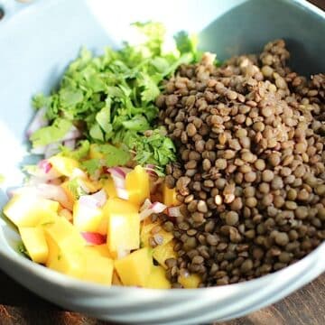 Mango Lentil Salad by Sophia Z from Love and Lentils