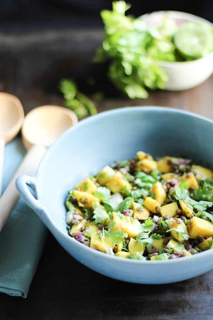 Mango Lentil Salad by Sophia Z from Love and Lentils