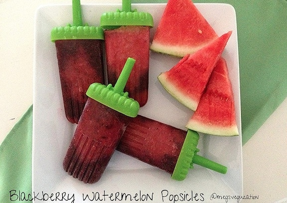 blackberry watermelon ice pops