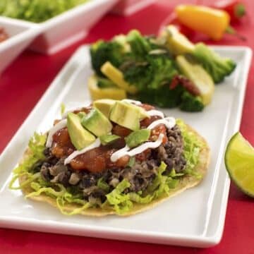 Black Bean Tostadas