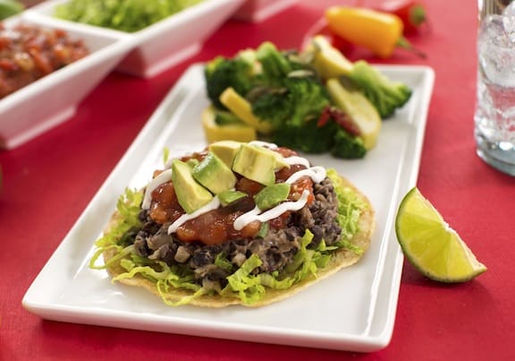 Black Bean Tostadas