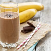 mocha maca banana smoothie