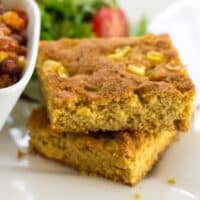 Vegan corn kernel cornbread recipe