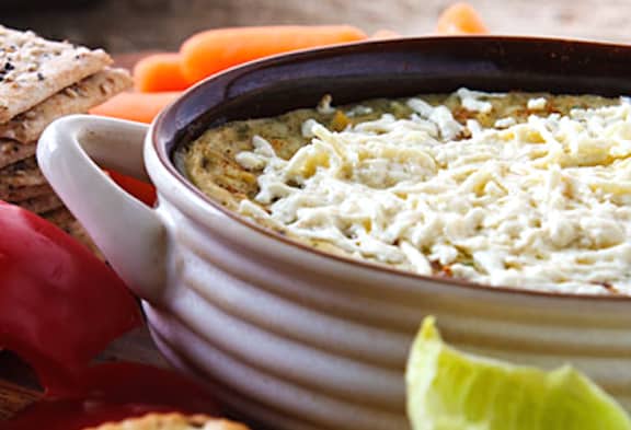 Vegan hot artichoke dip