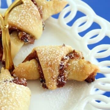 Apple walnut vegan rugelach