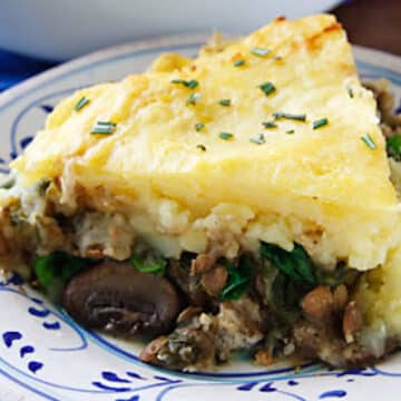 Lentil and mushroom Shepherd's pie recipe