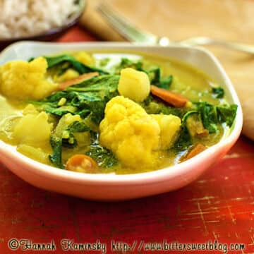 Coconut cauliflower curry recipe