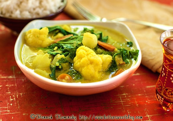 Coconut cauliflower curry recipe