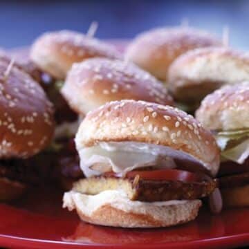 Tempeh Sliders from The Lusty Vegan