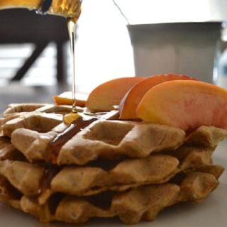 Vegan pumpkin waffles recipe