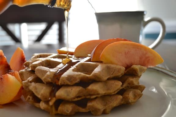 Vegan pumpkin waffles recipe