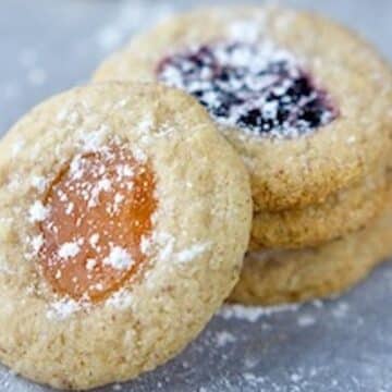 vegan thumbprint cookies