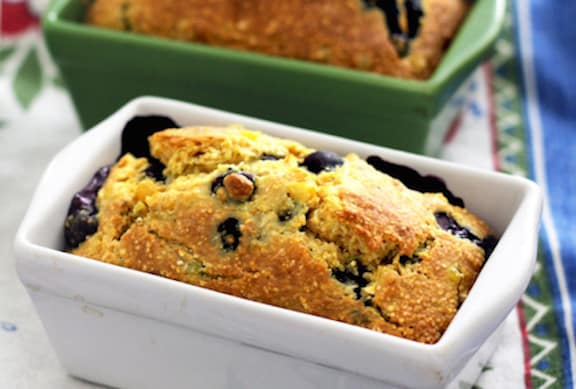 Vegan Blueberry Cornbread