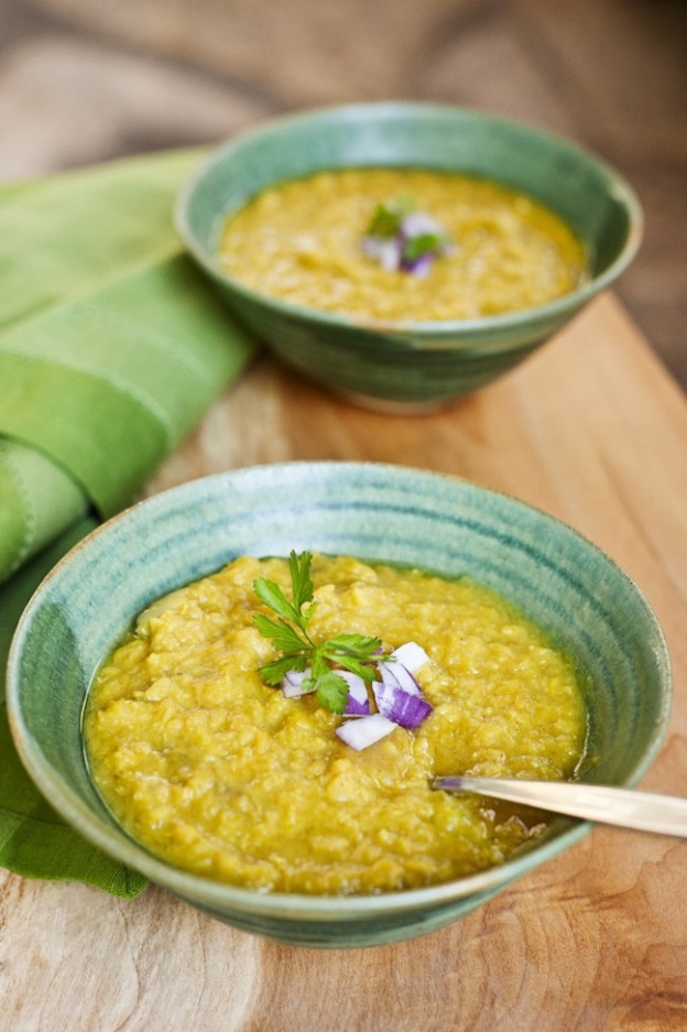 Curried Lentil Soup with Coconut Milk