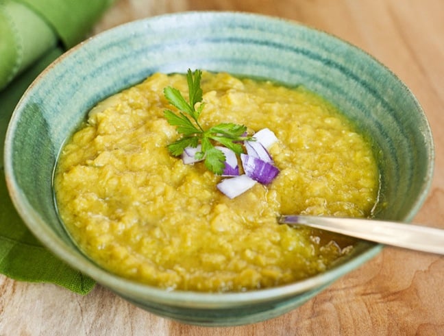 Curried Lentil Soup with Coconut Milk