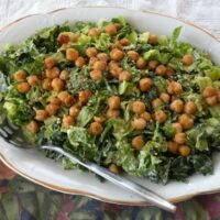 vagan Kale caesar salad