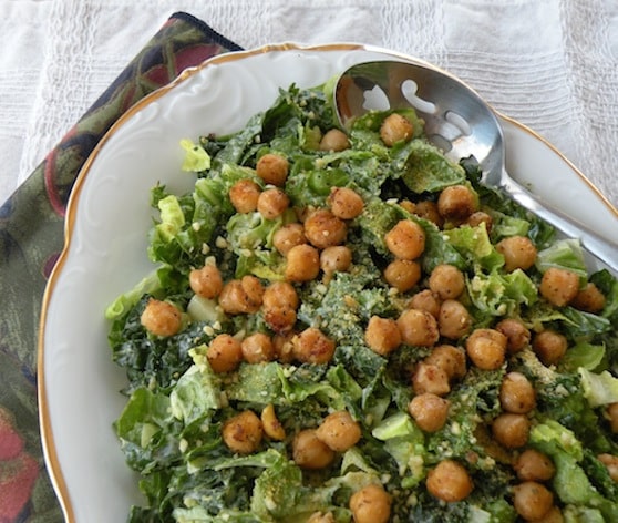 vagan Kale caesar salad recipe