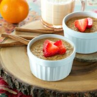 Baked Almond Butter & Apricot Oatmeal by Ann Oliverio