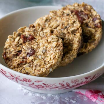 Vegan No Bake Breakfast Cookies by Ann Oliverio
