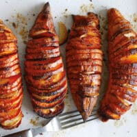 Accordion-Style Sweet Potatoes