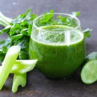 resh celery, cucumber, and parsley juice