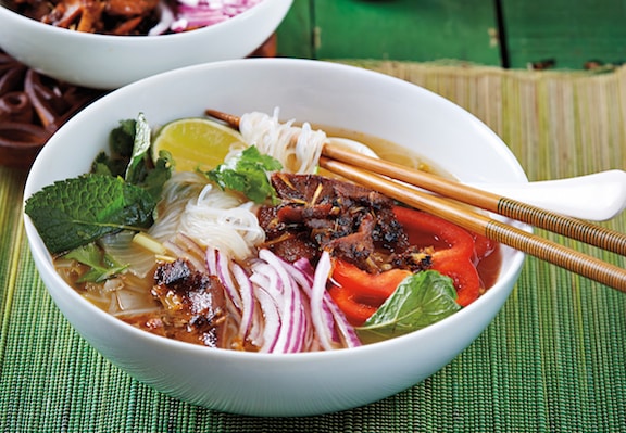 Lemongrass Noodle Bowl with Mock Duck by Isa Moskowitz