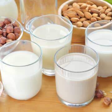 Vegan milk varieties