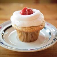 Gluten-Free Coconut Strawberry Shortcake Cupcakes sm