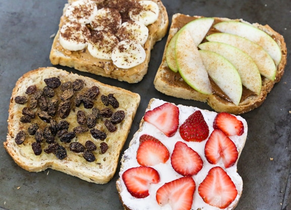 Sweet spreads for toast