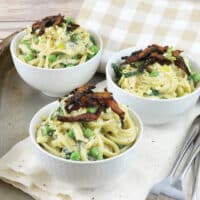 Mushroom Carbonara Bowl by Zsu Dever