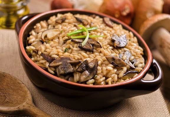 Brown Rice with mushrooms