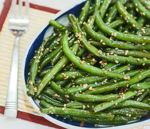 Sesame Stir-Fried Green beans