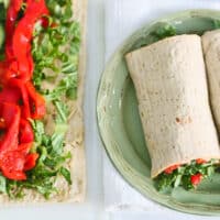 Hummus Veggie Wrap recipe