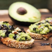 Avocado Nori Crostini by Julie Morris