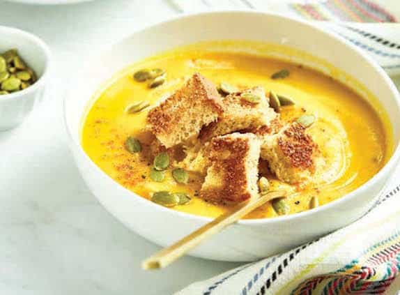 Thai Carrot Sweet Potato soup by Angela Lidden