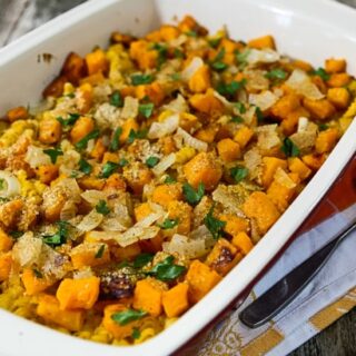 butternut squash and pasta casserole