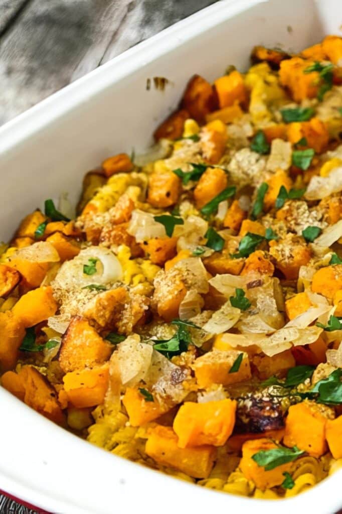 butternut squash and pasta casserole