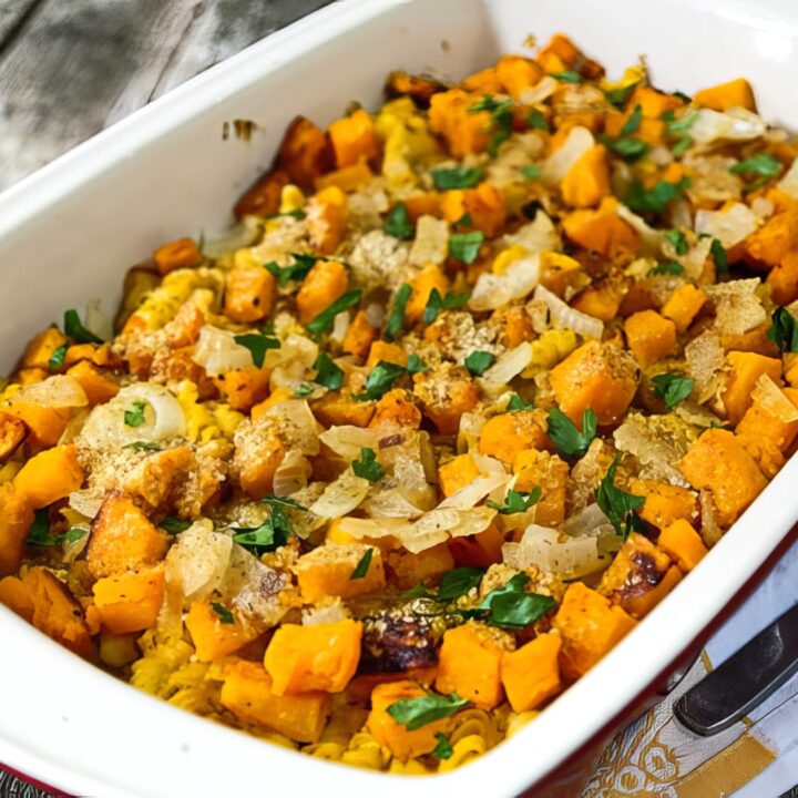butternut squash and pasta casserole
