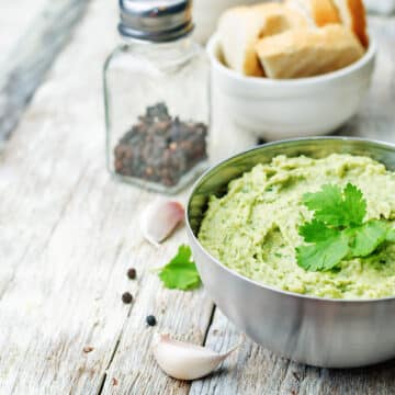 Avocado Cilantro Lime Hummus